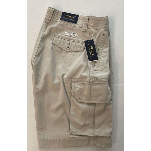 Polo Ralph Lauren Men's Sz 33 Gellar Fatigue 10" Cargo Shorts Classic Stone - Picture 3 of 11